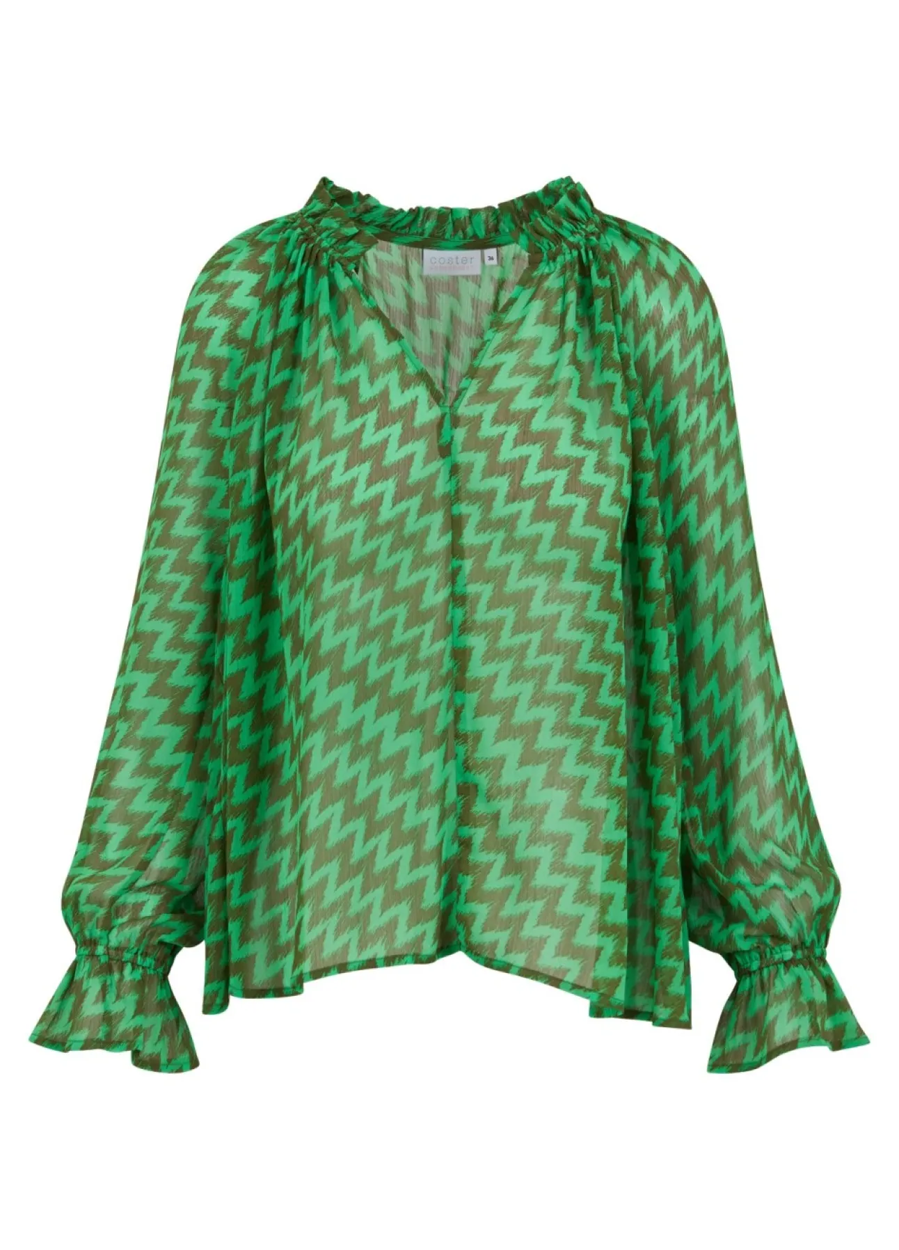 Kvinde Coster Copenhagen Skjorter Og Bluser^Bluse I Zig Zag Print