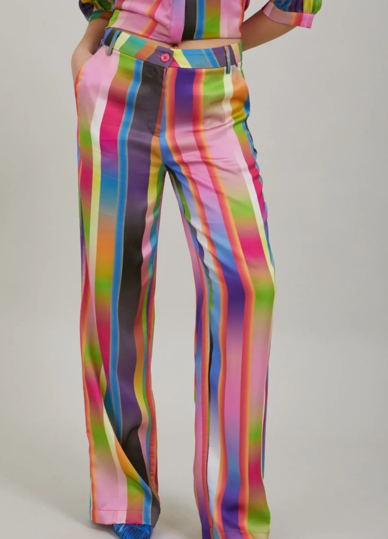 Kvinde Coster Copenhagen Bukser^Bukser M. Faded Stribe Print