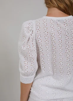 Kvinde Coster Copenhagen Skjorter Og Bluser^Cc Heart Amy Top M. Broderie Anglaise