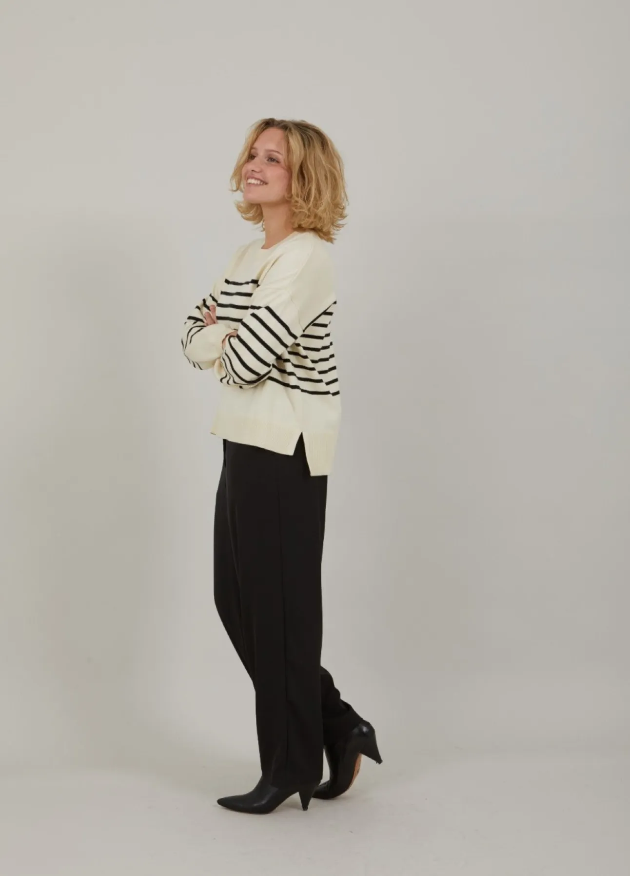 Kvinde Coster Copenhagen Strik^Cc Heart Collins Comfy Stribe