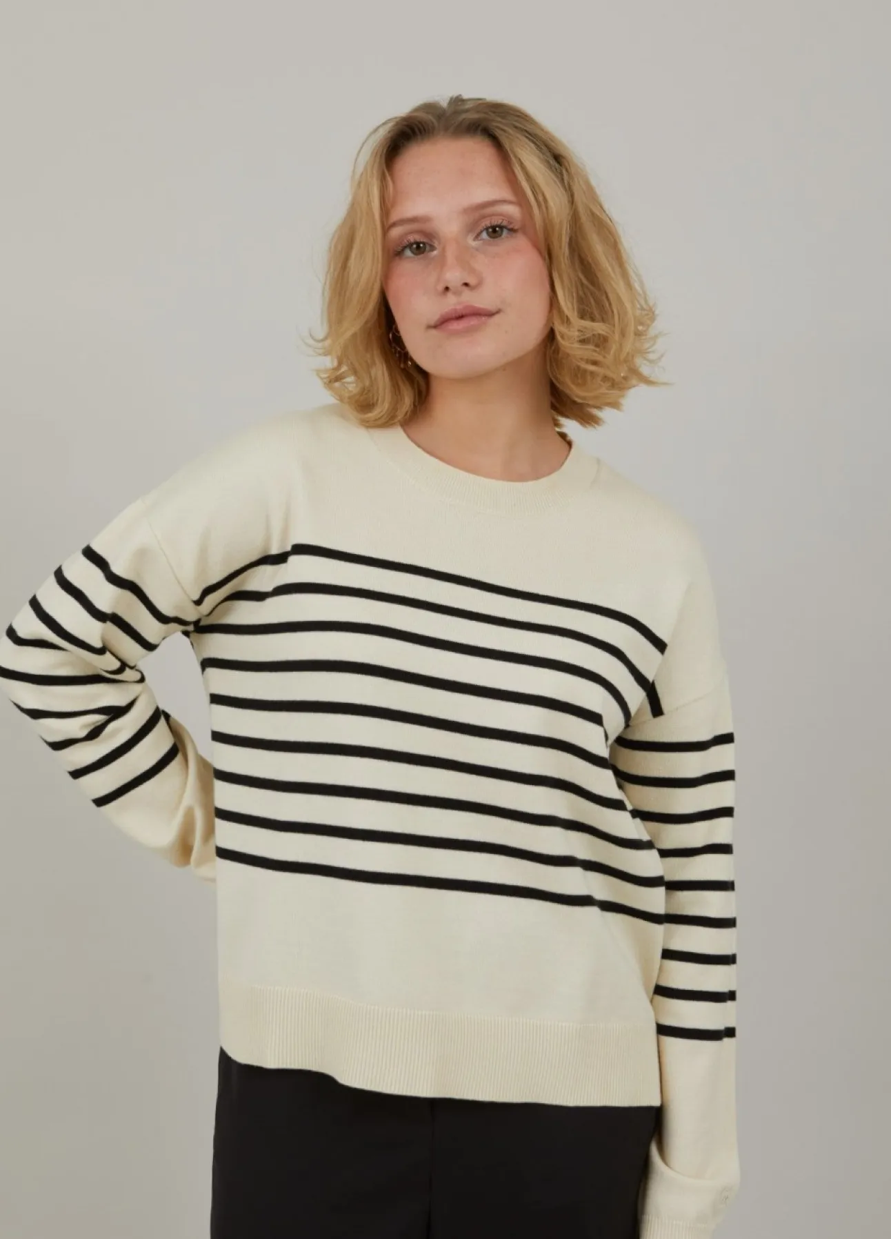 Kvinde Coster Copenhagen Strik^Cc Heart Collins Comfy Stribe