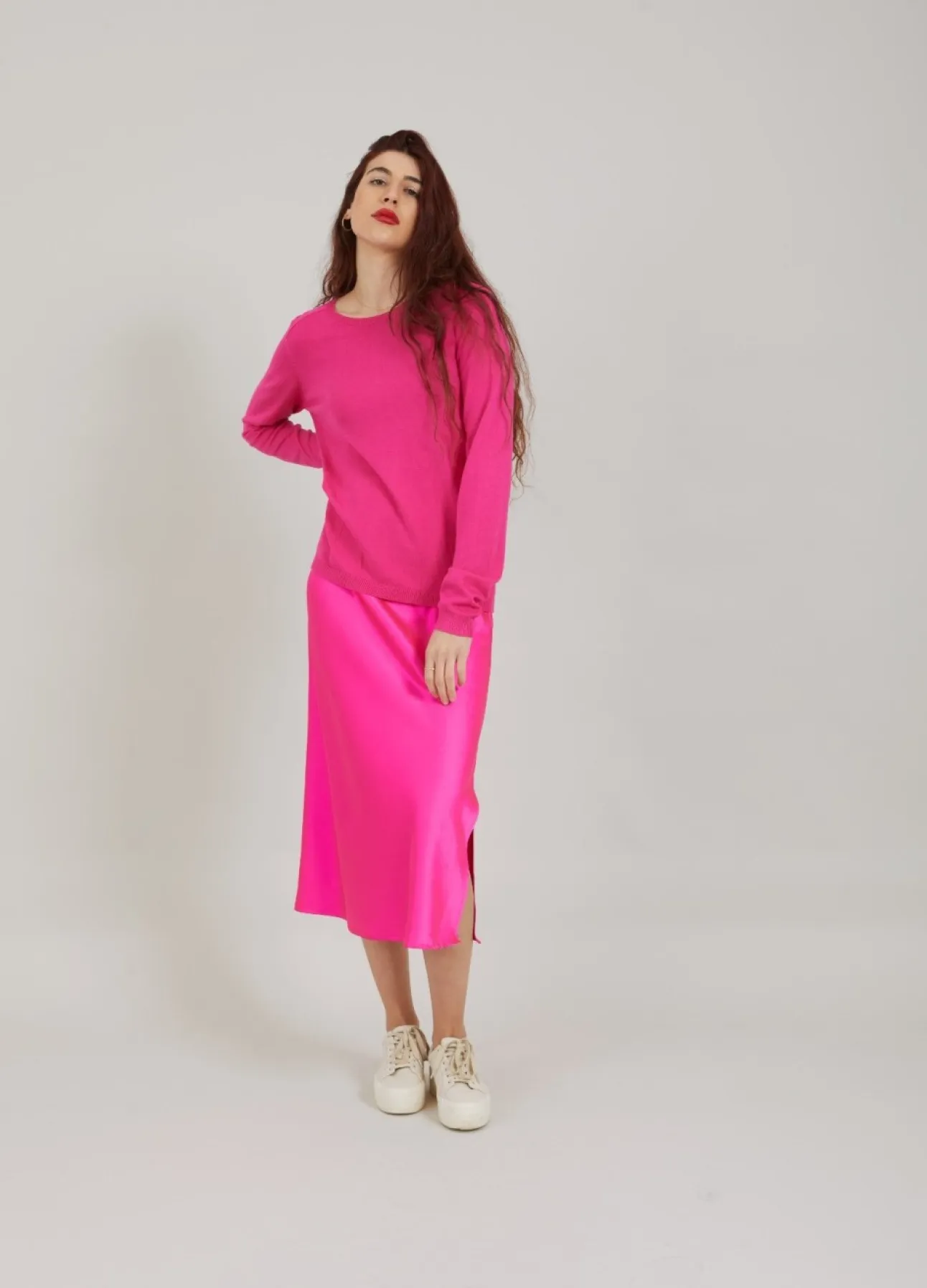 Kvinde Coster Copenhagen Strik^Cc Heart Ella Bluse M. Lange Aermer
