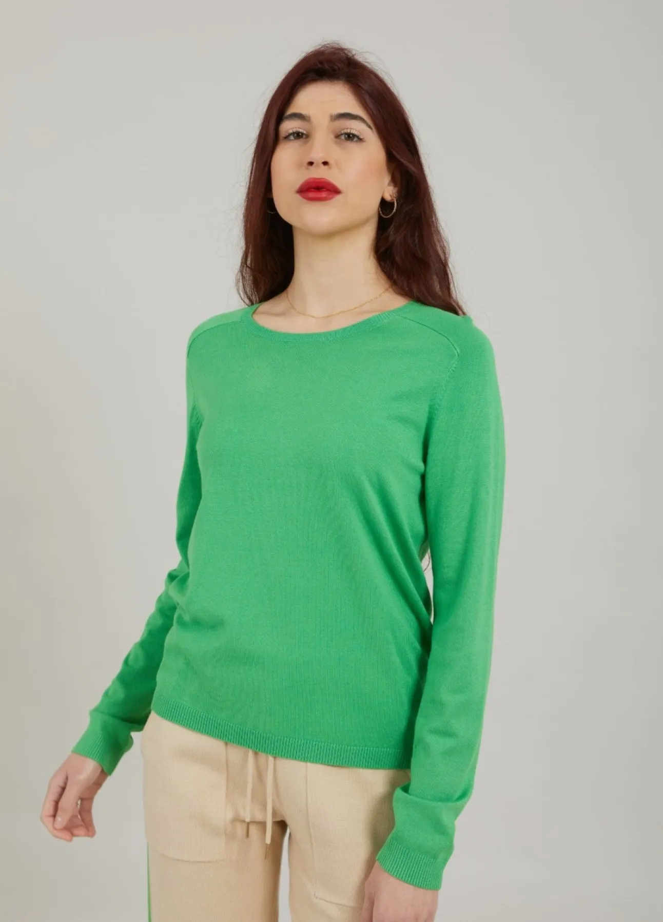 Kvinde Coster Copenhagen Strik^Cc Heart Ella Bluse M. Lange Aermer