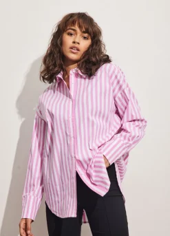 Kvinde Coster Copenhagen Skjorter Og Bluser^Cc Heart Harper Oversized Skjorte M. Striber
