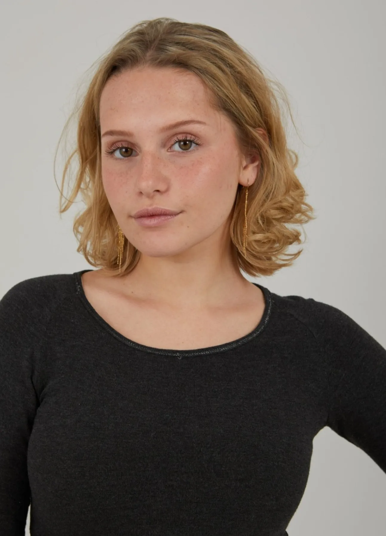 Kvinde Coster Copenhagen Strik^Cc Heart Lana Uld Langaermet