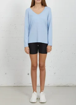 Kvinde Coster Copenhagen T-Shirts^Cc Heart Langaermet T-Shirt M. V-Hals