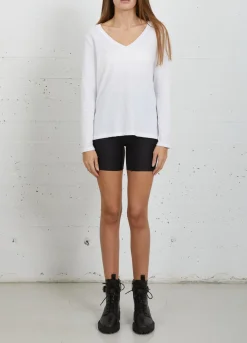Kvinde Coster Copenhagen T-Shirts^Cc Heart Langaermet T-Shirt M. V-Hals