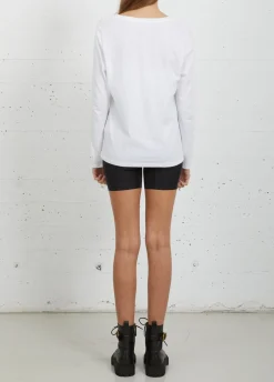 Kvinde Coster Copenhagen T-Shirts^Cc Heart Langaermet T-Shirt M. V-Hals