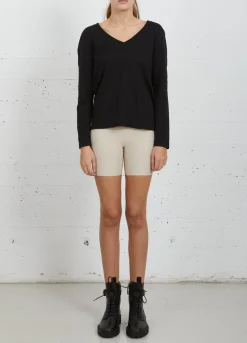Kvinde Coster Copenhagen T-Shirts^Cc Heart Langaermet T-Shirt M. V-Hals