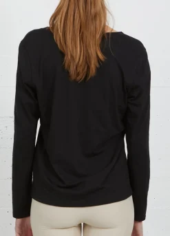 Kvinde Coster Copenhagen T-Shirts^Cc Heart Langaermet T-Shirt M. V-Hals