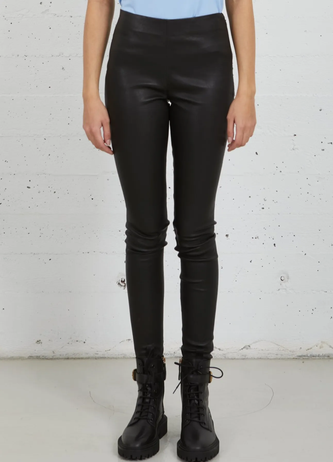 Kvinde Coster Copenhagen Læder^Cc Heart Læderleggings