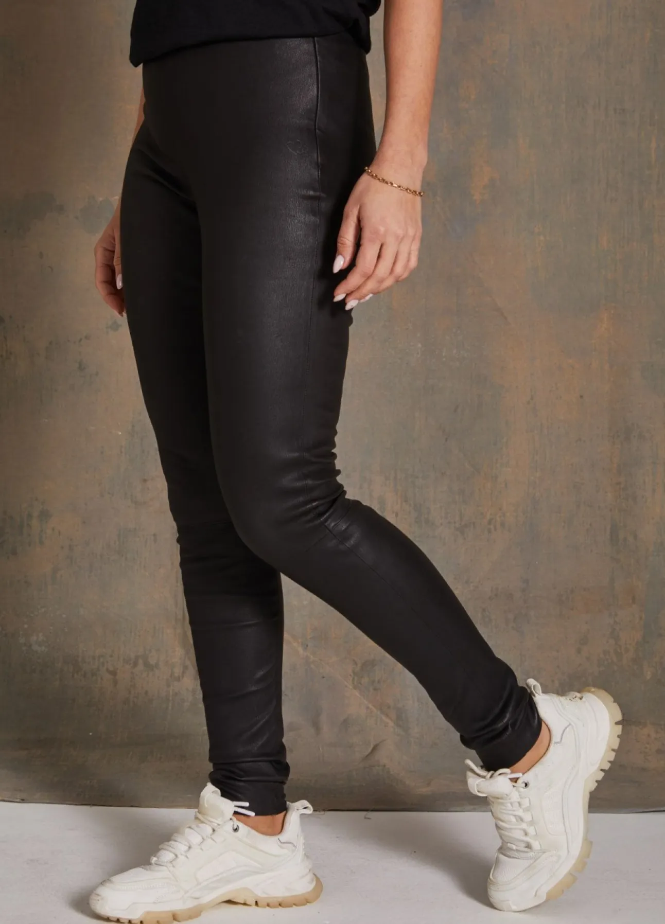 Kvinde Coster Copenhagen Læder^Cc Heart Læderleggings