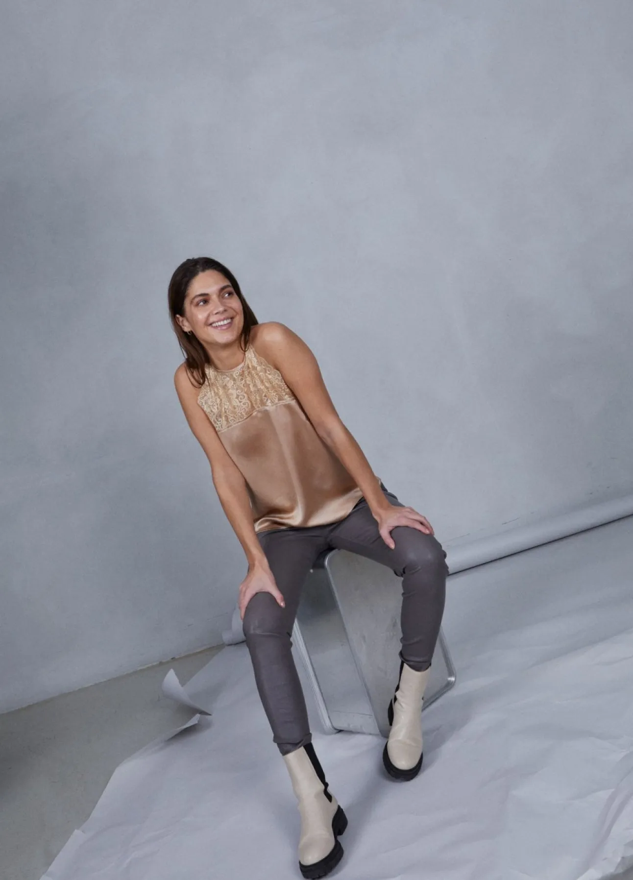 Kvinde Coster Copenhagen Læder^Cc Heart Læderleggings