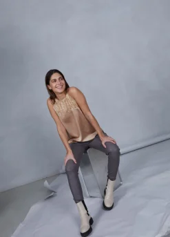 Kvinde Coster Copenhagen Bukser^Cc Heart Læderleggings