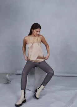Kvinde Coster Copenhagen Bukser^Cc Heart Læderleggings