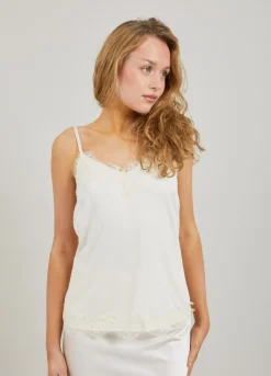 Kvinde Coster Copenhagen Toppe^Cc Heart Top Med Blonder