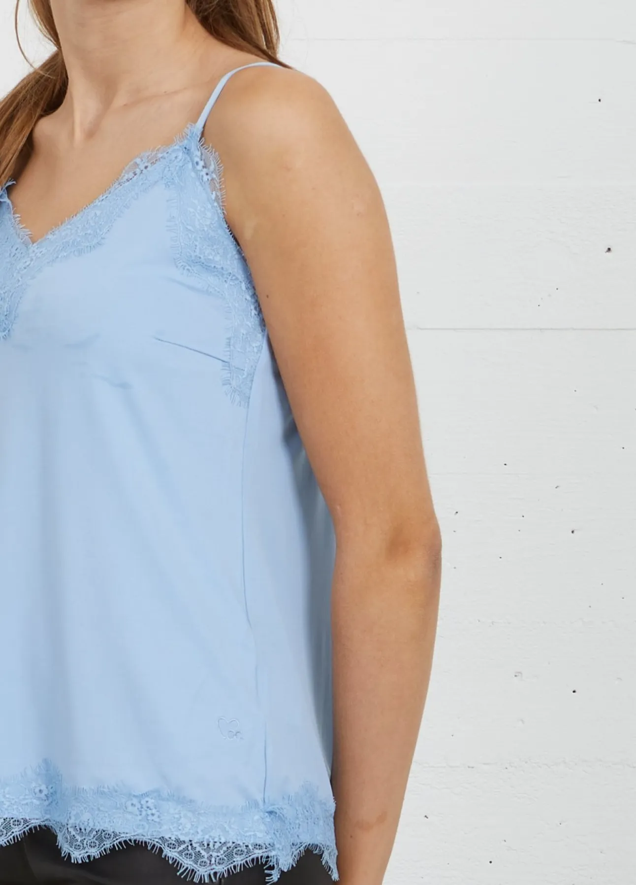Kvinde Coster Copenhagen Toppe^Cc Heart Top Med Blonder
