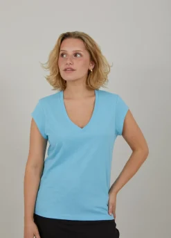 Kvinde Coster Copenhagen T-Shirts^Cc Heart T-Shirt Med V-Hals