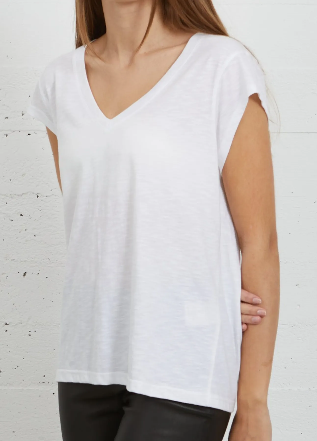 Kvinde Coster Copenhagen T-Shirts^Cc Heart T-Shirt Med V-Hals