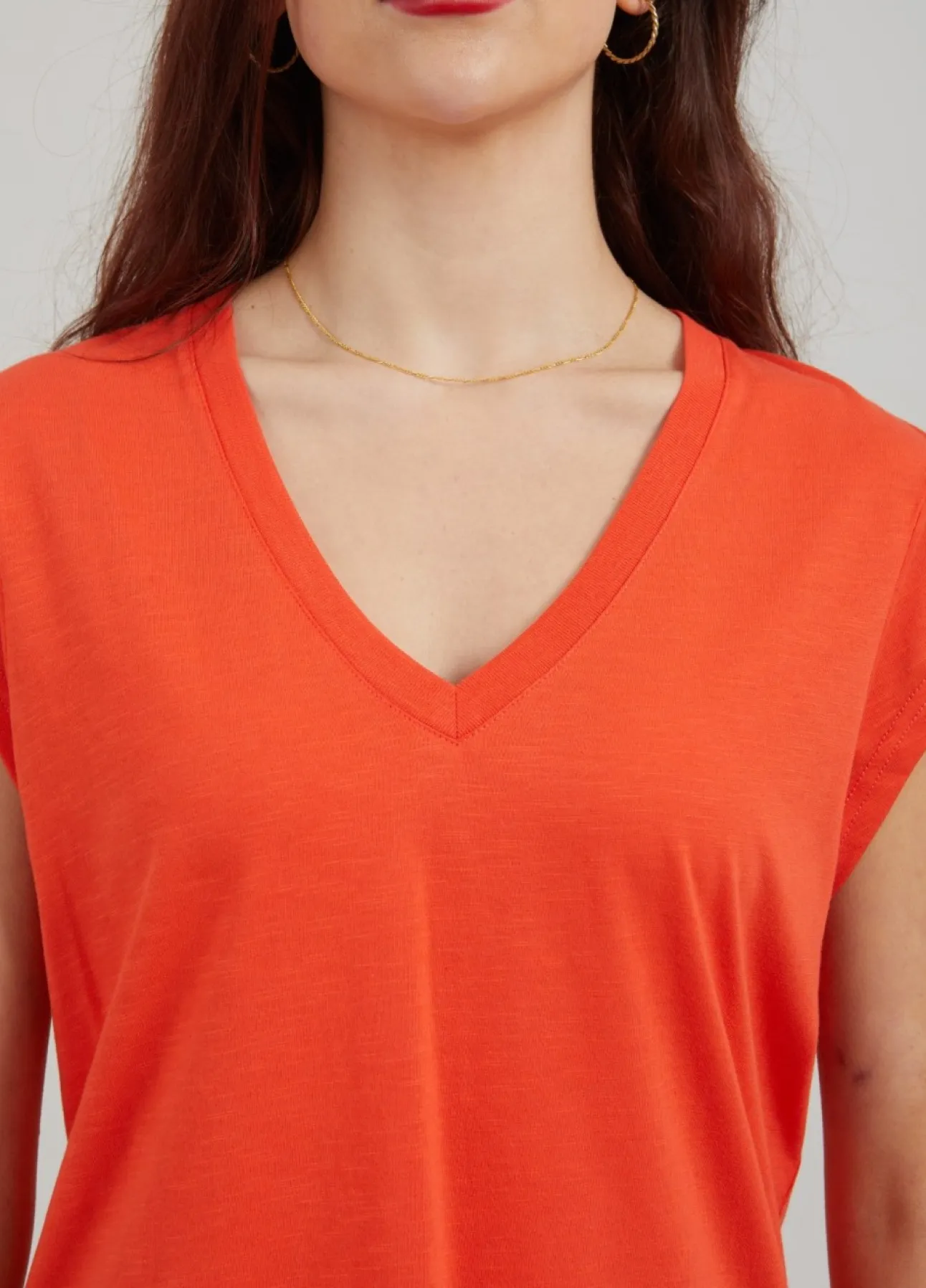 Kvinde Coster Copenhagen T-Shirts^Cc Heart T-Shirt Med V-Hals