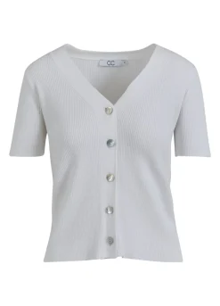 Kvinde Coster Copenhagen Strik^Cc Hear Willa Kortaermet Cardigan