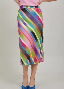Kvinde Coster Copenhagen Nederdele^Kjole I Faded Stribe Print