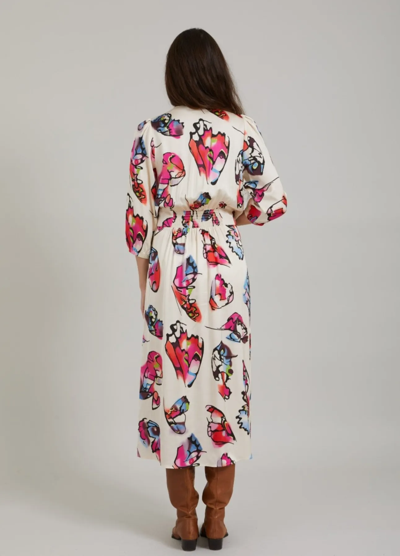 Kvinde Coster Copenhagen Kjoler^Kjole M. Knapper Og Butterfly Print