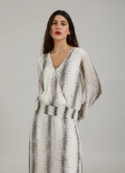 Kvinde Coster Copenhagen Kjoler^Kjole M. Stripe Splash Print