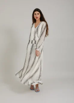 Kvinde Coster Copenhagen Kjoler^Kjole M. Stripe Splash Print