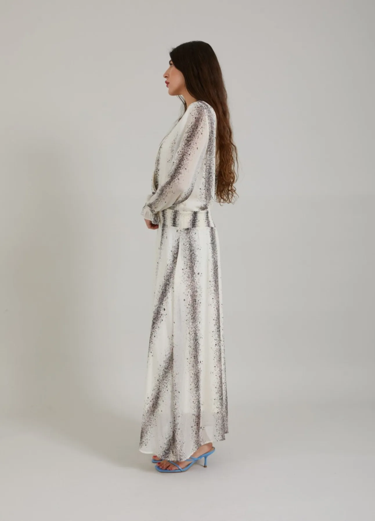 Kvinde Coster Copenhagen Kjoler^Kjole M. Stripe Splash Print