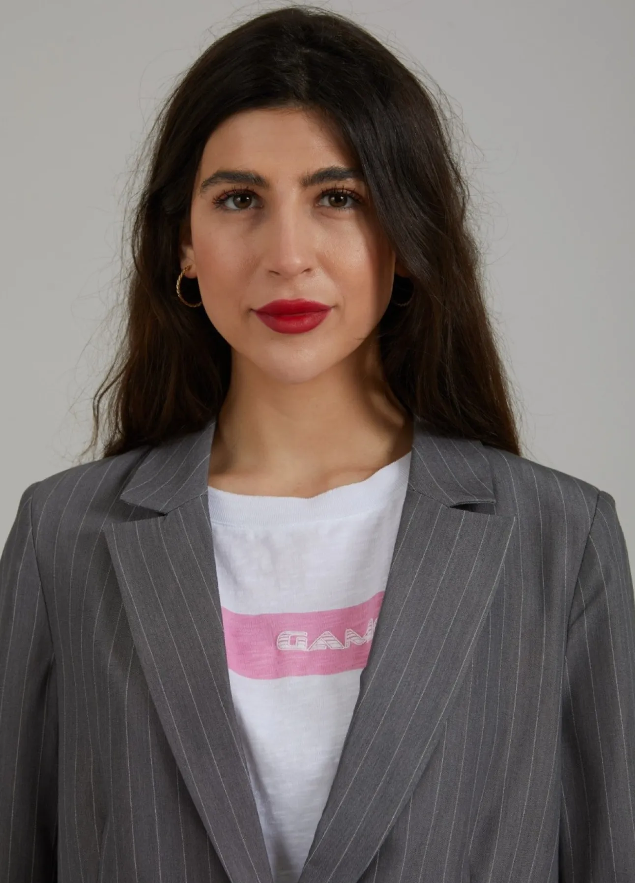 Kvinde Coster Copenhagen Blazers^Kort Blazer M. Nalestriber