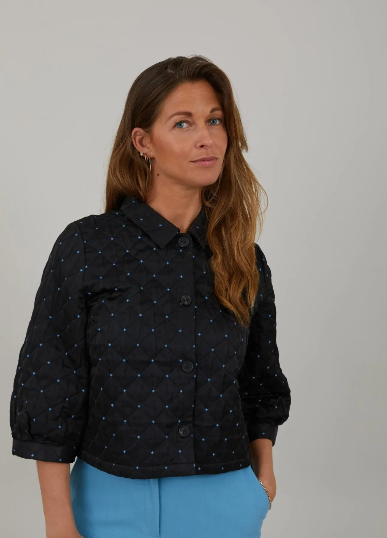 Kvinde Coster Copenhagen Blazers^Kort Jakke I Jaquard