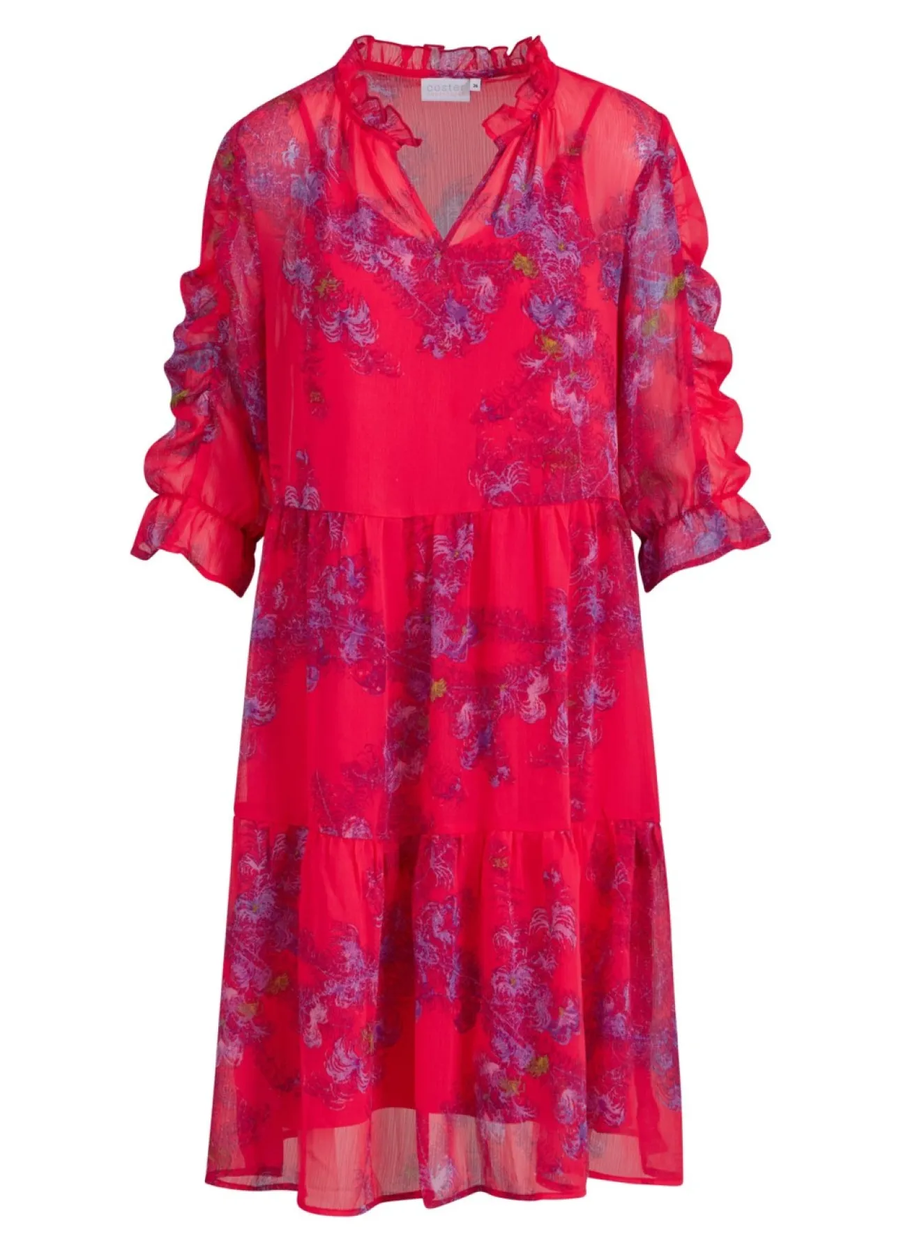 Kvinde Coster Copenhagen Kjoler^Kort Kjole M. Feather Bloom Print