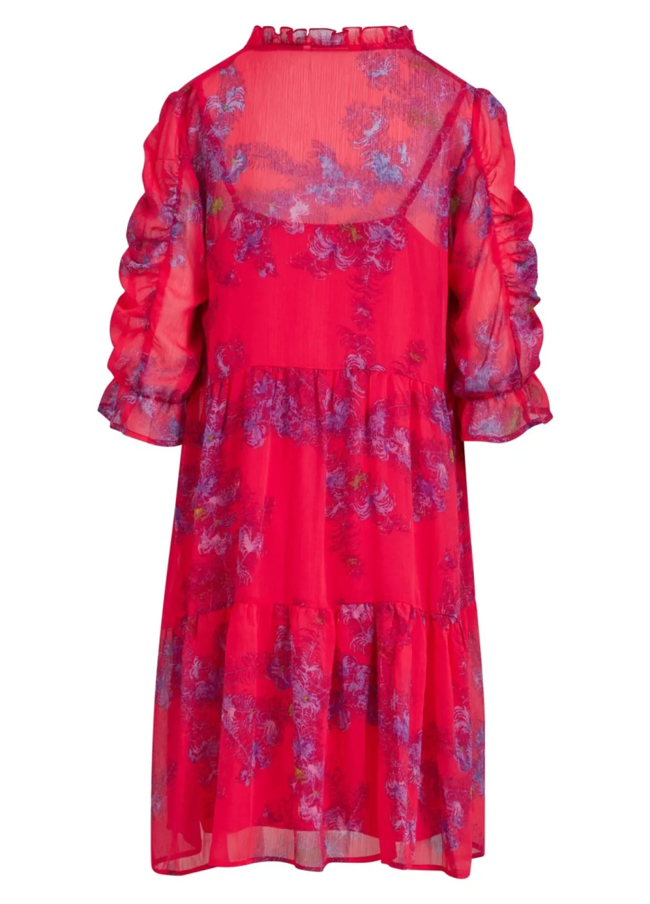 Kvinde Coster Copenhagen Kjoler^Kort Kjole M. Feather Bloom Print