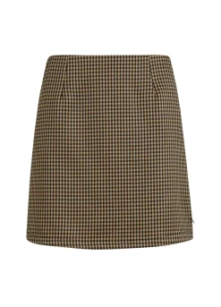 Kvinde Coster Copenhagen Nederdele^Kort Nederdel I Houndstooth