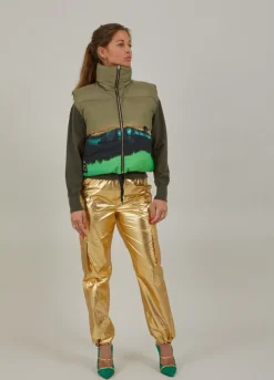 Kvinde Coster Copenhagen Jakker Og Frakker^Kort Vest I Magic Forest Print