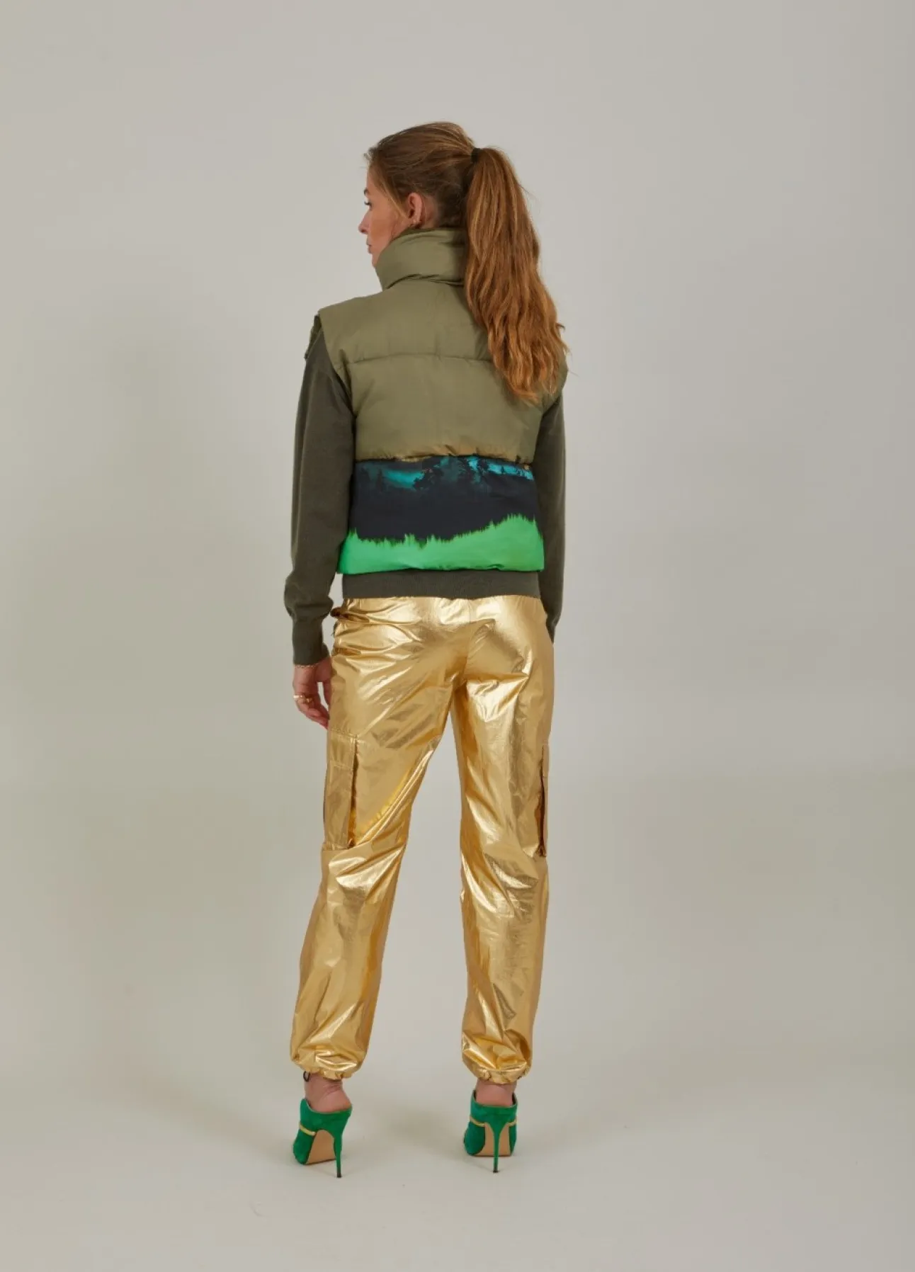 Kvinde Coster Copenhagen Jakker Og Frakker^Kort Vest I Magic Forest Print
