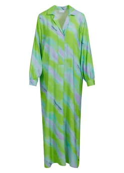 Kvinde Coster Copenhagen Kjoler^Lang Kjole M. Faded Stripe Print