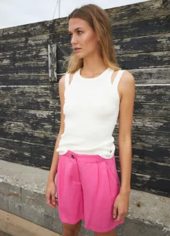 Kvinde Coster Copenhagen Strik^Seawool Top M. Stropper