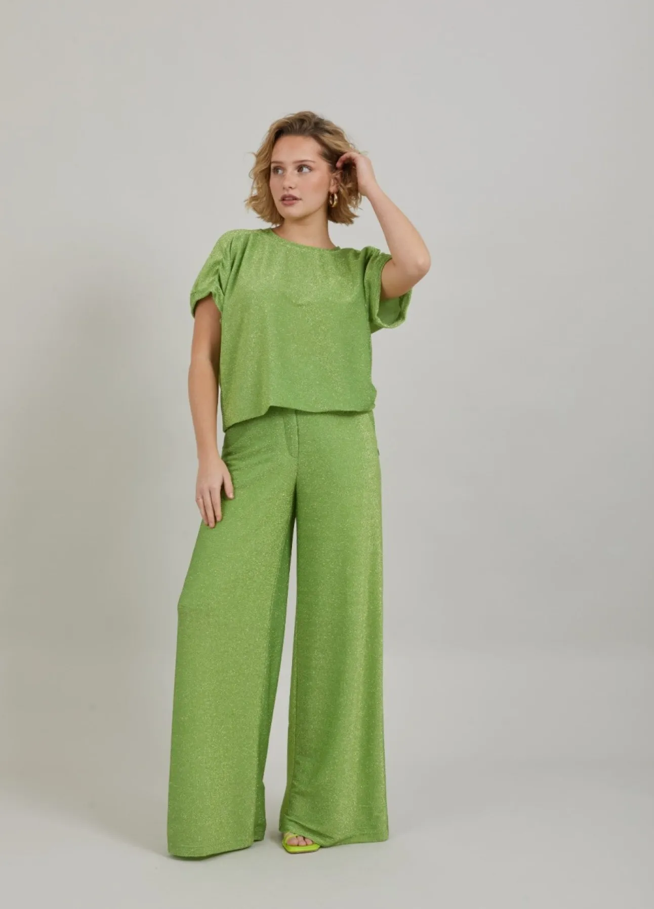 Kvinde Coster Copenhagen Skjorter Og Bluser^Shimmer Top M. Samlinger Pa Aermet