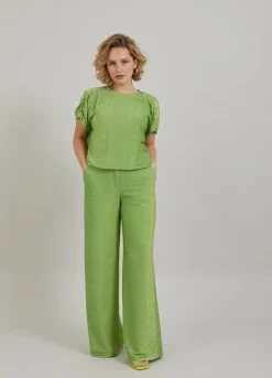 Kvinde Coster Copenhagen Skjorter Og Bluser^Shimmer Top M. Samlinger Pa Aermet