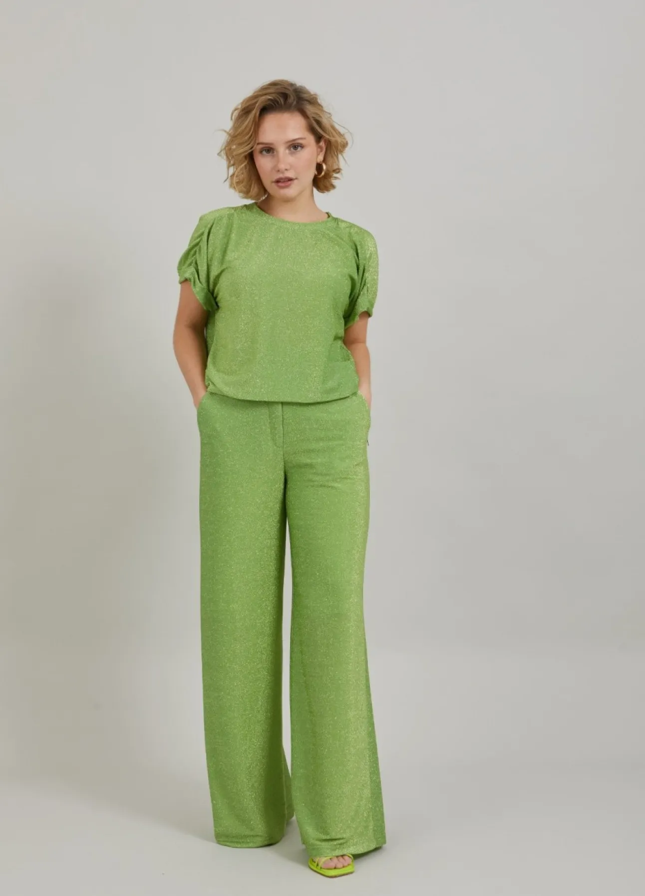 Kvinde Coster Copenhagen Skjorter Og Bluser^Shimmer Top M. Samlinger Pa Aermet