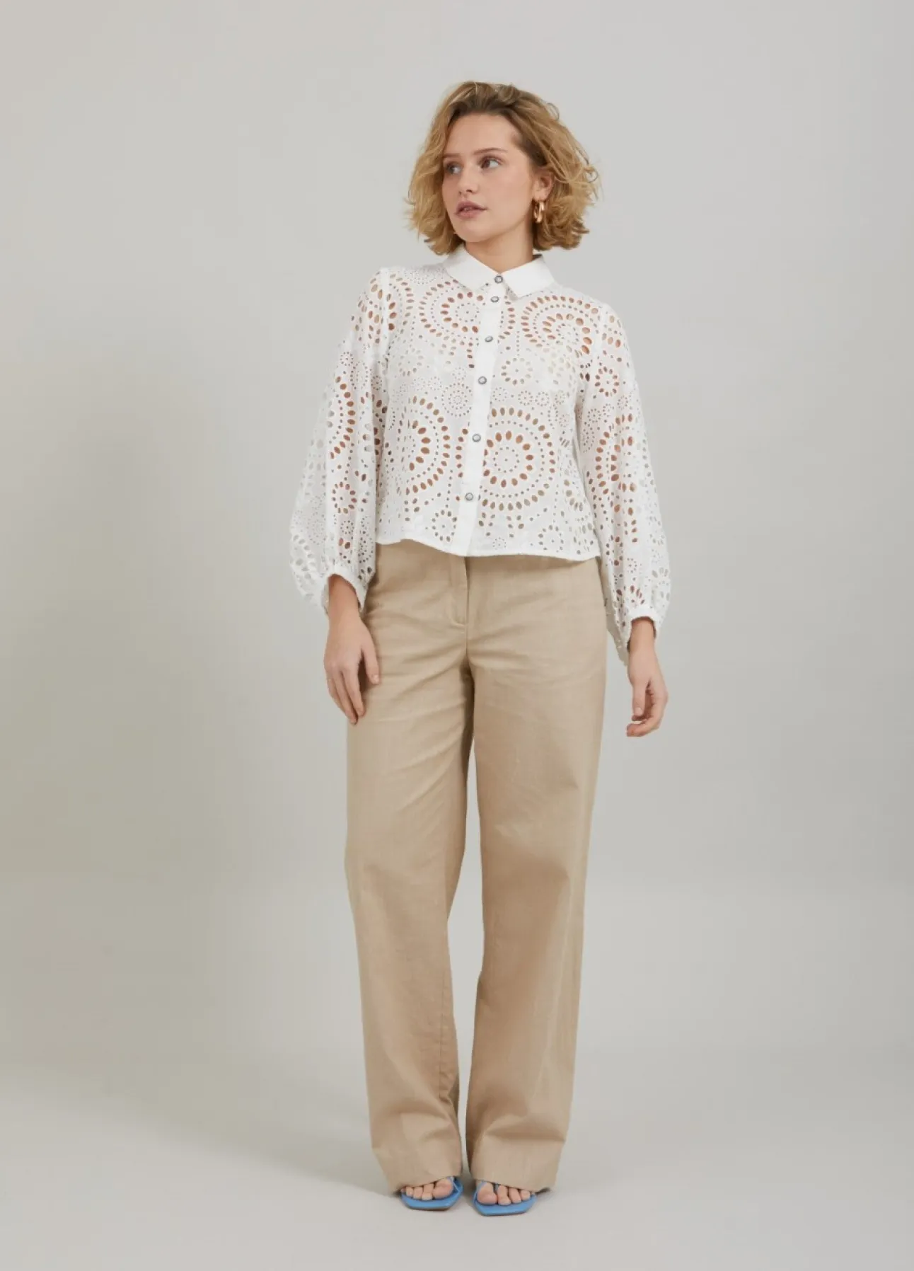Kvinde Coster Copenhagen Skjorter Og Bluser^Skjorte I Broderi Anglaise
