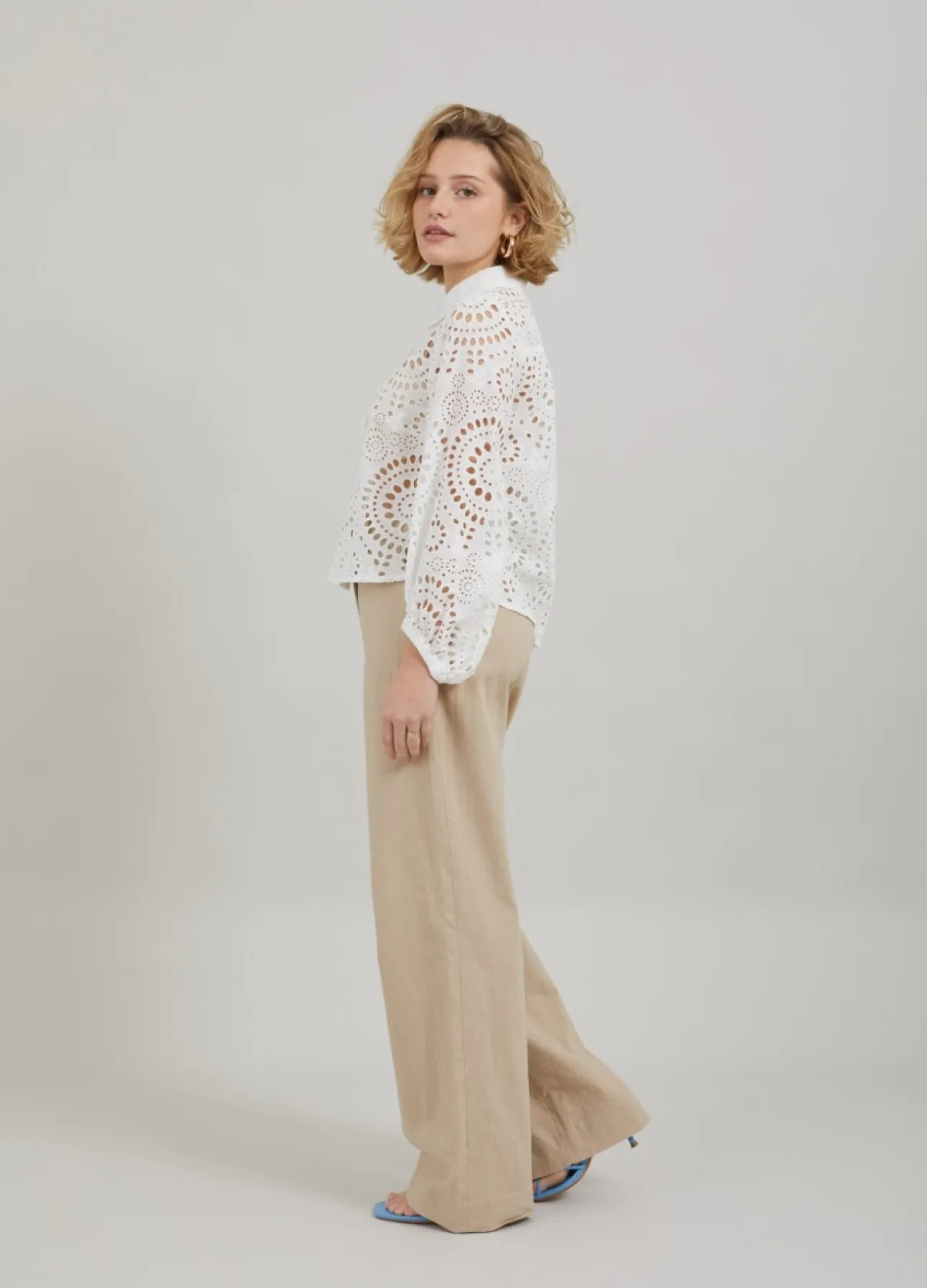 Kvinde Coster Copenhagen Skjorter Og Bluser^Skjorte I Broderi Anglaise