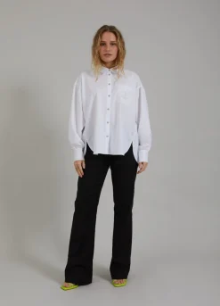 Kvinde Coster Copenhagen Skjorter Og Bluser^Skjorte M. Bokset Pasform Og Broderinger