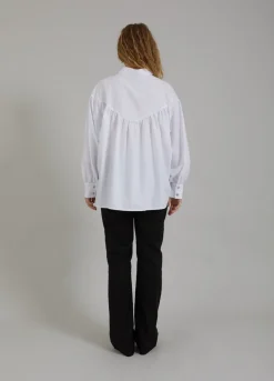 Kvinde Coster Copenhagen Skjorter Og Bluser^Skjorte M. Bokset Pasform Og Broderinger