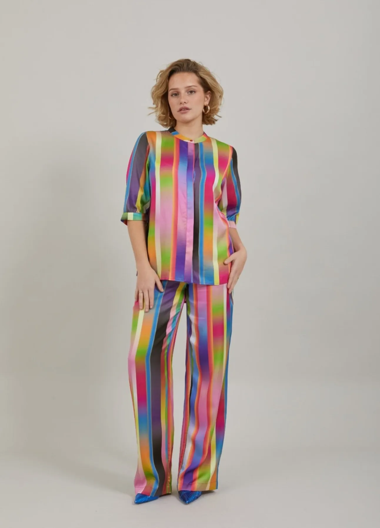 Kvinde Coster Copenhagen Skjorter Og Bluser^Skjorte M. Faded Stripe Print