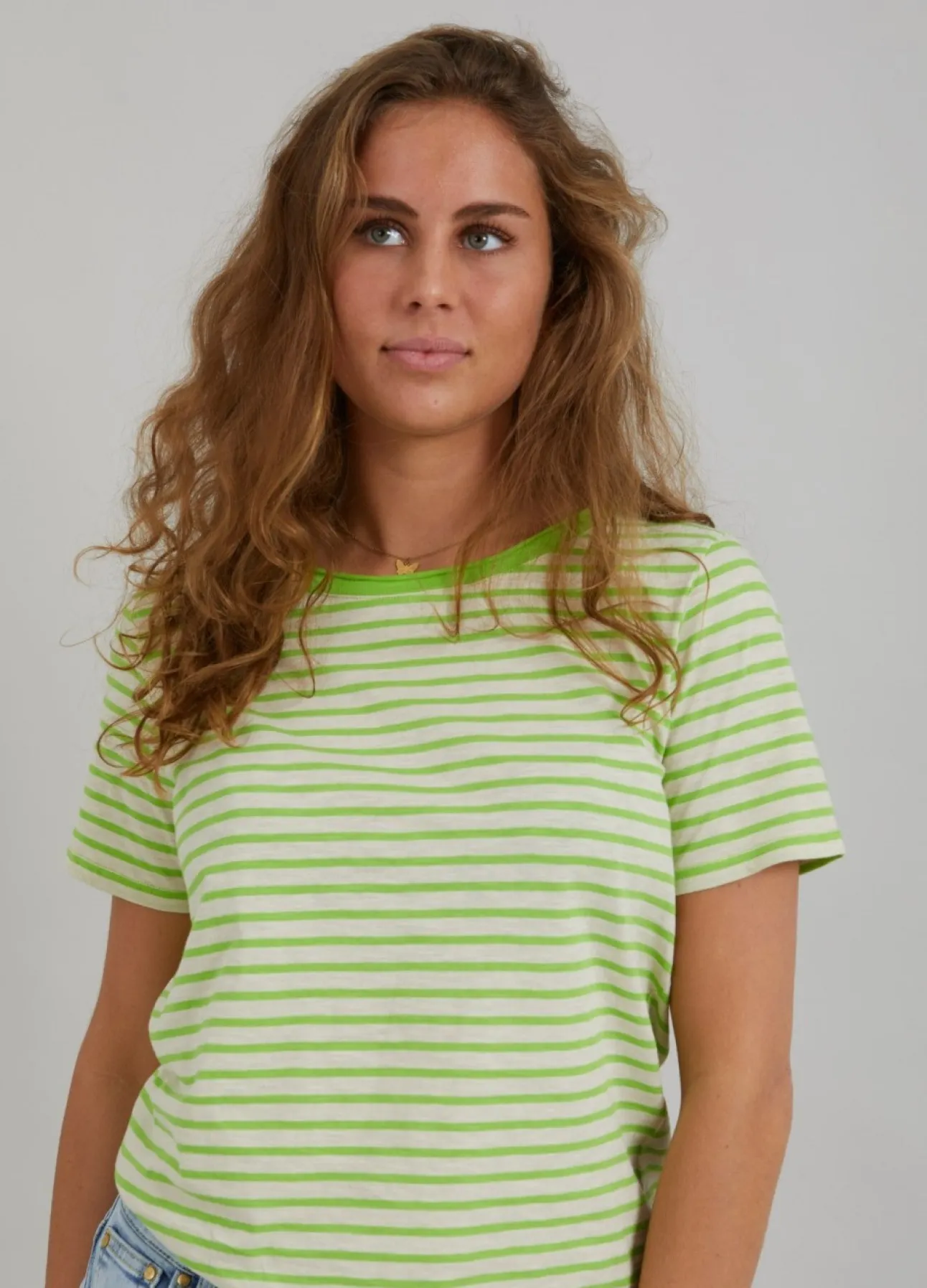 Kvinde Coster Copenhagen T-Shirts^Stribet T-Shirt