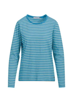 Kvinde Coster Copenhagen Skjorter Og Bluser^Stribet T-Shirt M. Lange Aermer