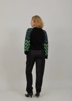 Kvinde Coster Copenhagen Strik^Strik M. Multifarvet Aermer